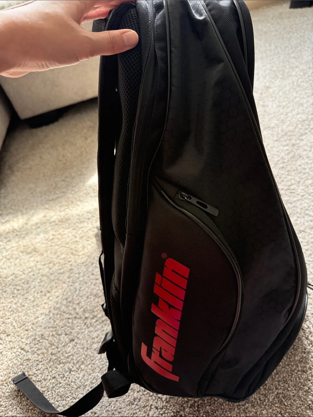 Black Men's Pickleball Backpack